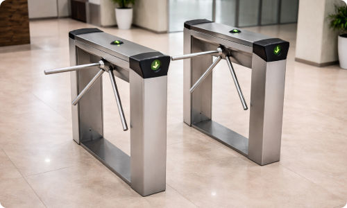 Turnstile gate installation by Novus Automation