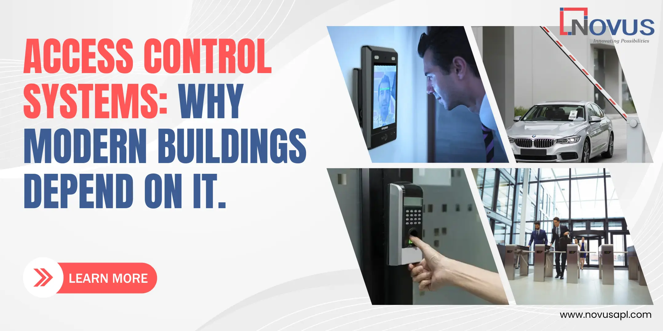 Comparison between DFMD (Door Frame Metal Detector) and HHMD (Hand Held Metal Detector) by Novus Automation — showcasing a security officer scanning a person with a handheld detector near a walk-through metal detector, highlighting smart and seamless security solutions.