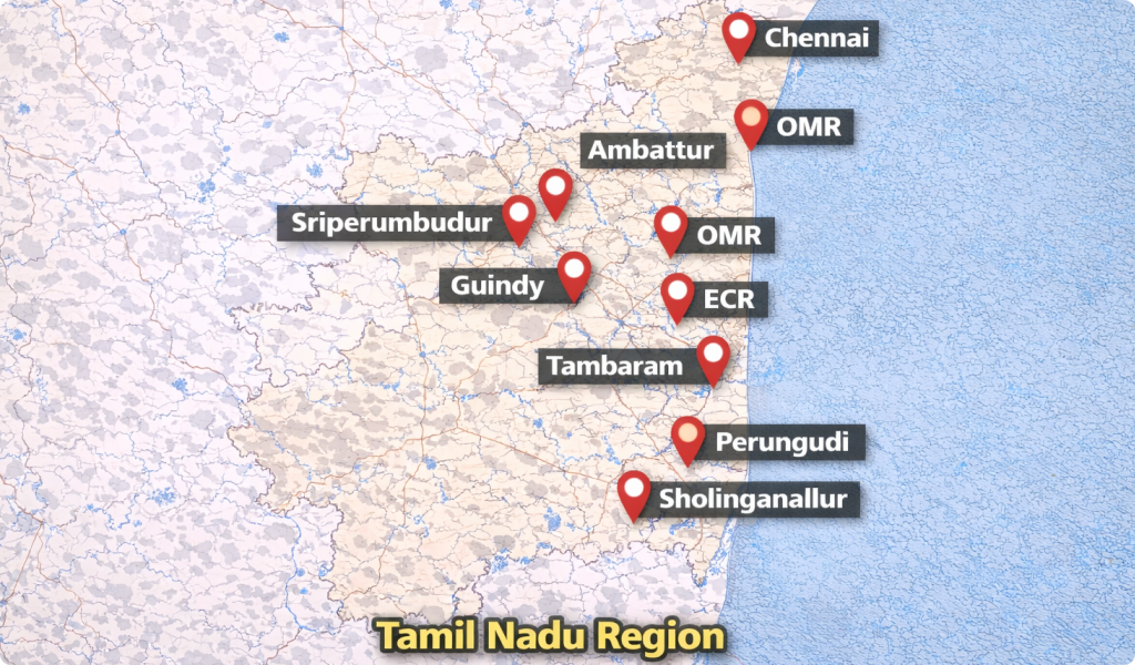 Boom Barrier installations in Chennai OMR ECR Guindy Sriperumbudur Ambattur Oragadam Tambaram Perungudi Sholinganallur Tamil Nadu Region