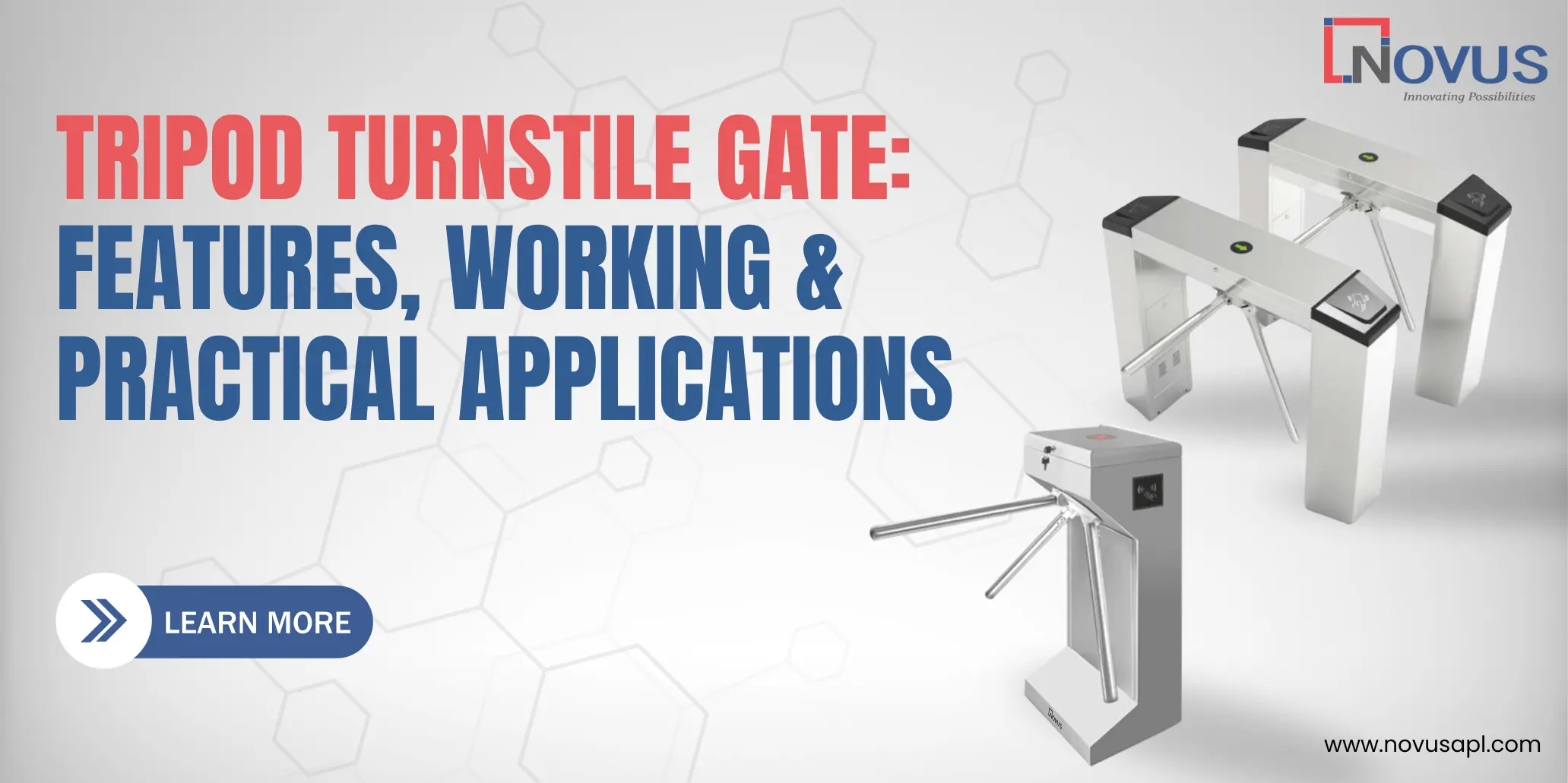 Comparison between DFMD (Door Frame Metal Detector) and HHMD (Hand Held Metal Detector) by Novus Automation — showcasing a security officer scanning a person with a handheld detector near a walk-through metal detector, highlighting smart and seamless security solutions.